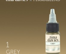 Пигмент для татуажа бровей "Tina Davies 'I Love INK' 1 Grey" 15 мл (Perma Blend)