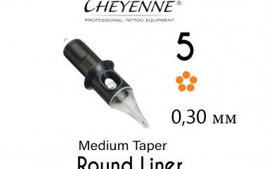 Модули 5 Round Liner MT (Средняя заточка) 0,30 мм Safety Cheyenne (10 шт)