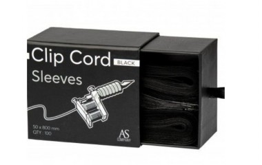 Clip Cord Sleeves (Black) TM A.Shakhova 100 шт.