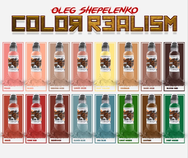 Набор World Famous Ink "OLEG SHEPELENKO REALISM COLOR SET", 30 мл