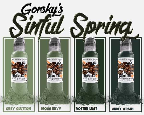 Набор World Famous Ink "GORSKY SINFUL SPRING"